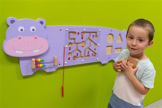 Wall toy hippo